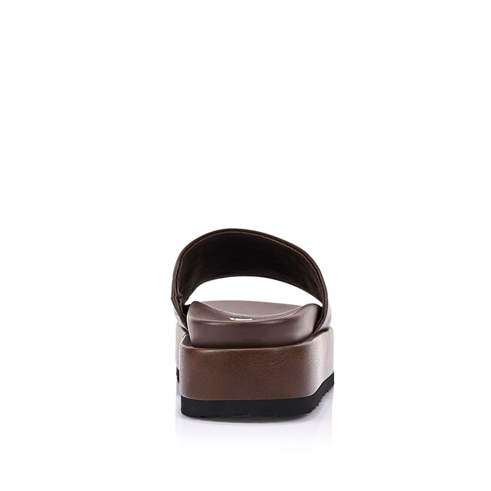 Hades Flatform Slides - Brown Distressed
