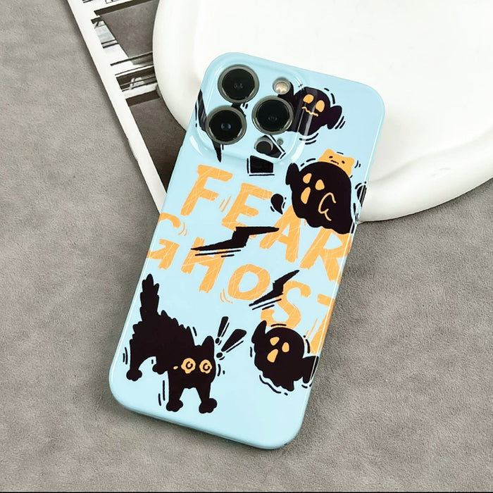 Whimsical lighthearted Halloween Ghost Case. Festive spirit aesthetic for the spooky season.