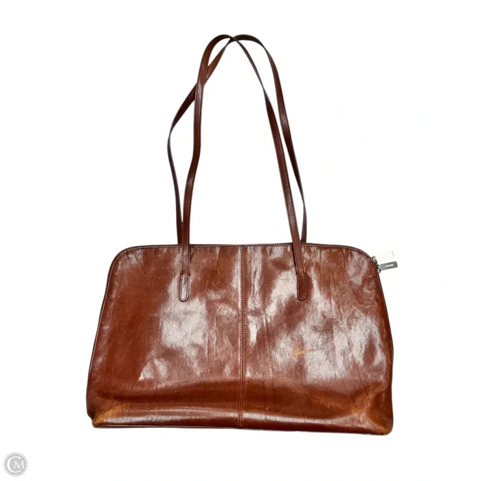 Handbag Leather By Hobo Intl, Size: Large