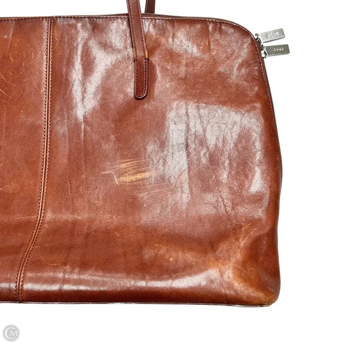 Handbag Leather By Hobo Intl, Size: Large