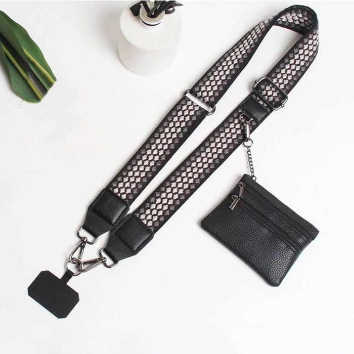 HANDBAG STRAP WITH ZIPPER POUCH PHONE HOLDER WRISTBAND - Premium Accessories from DESHENG ENTERPRISE - Just $19.95! Shop now at Pat's Monograms