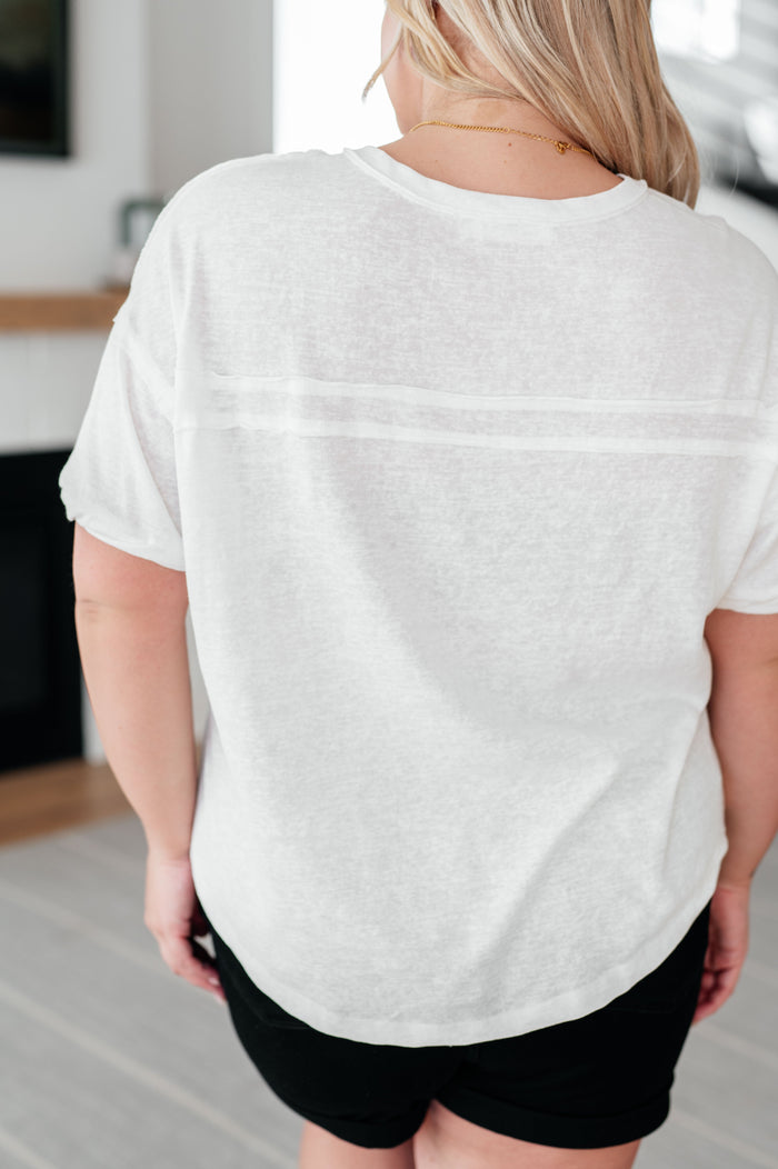 Hipster Henley Top Tops Ave Shops- Tilden Co.