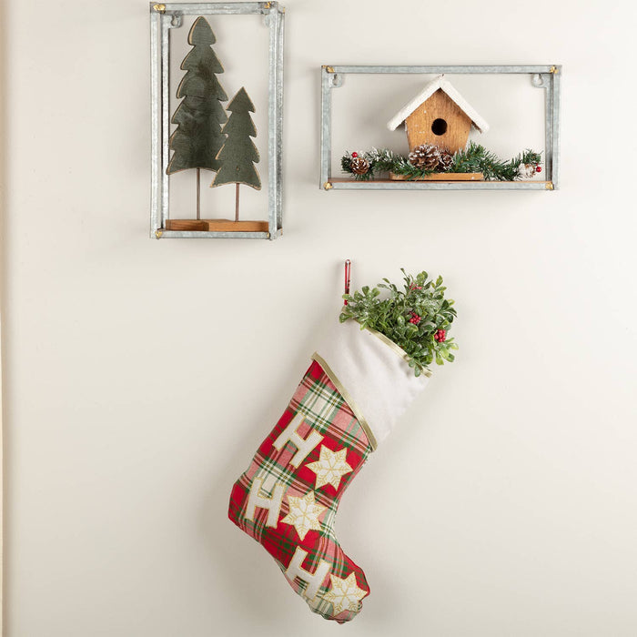 HO HO Holiday Stocking 11x15 VHC Brands- Tilden Co.
