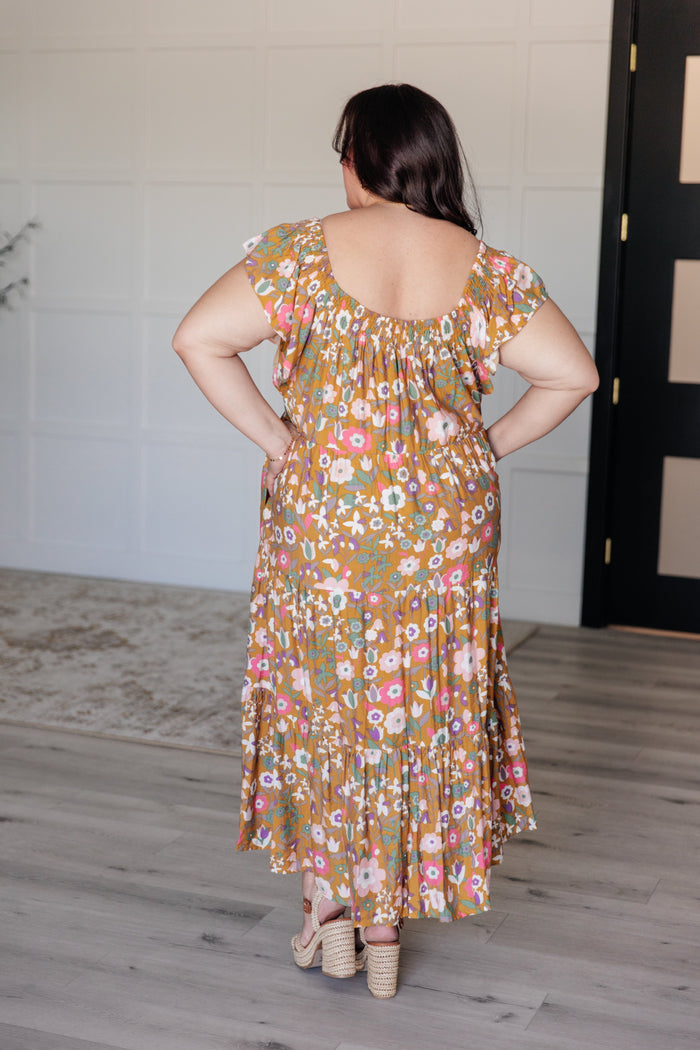 I Done It Good Flutter Sleeve Dress Midi Dress Ave Shops- Tilden Co.