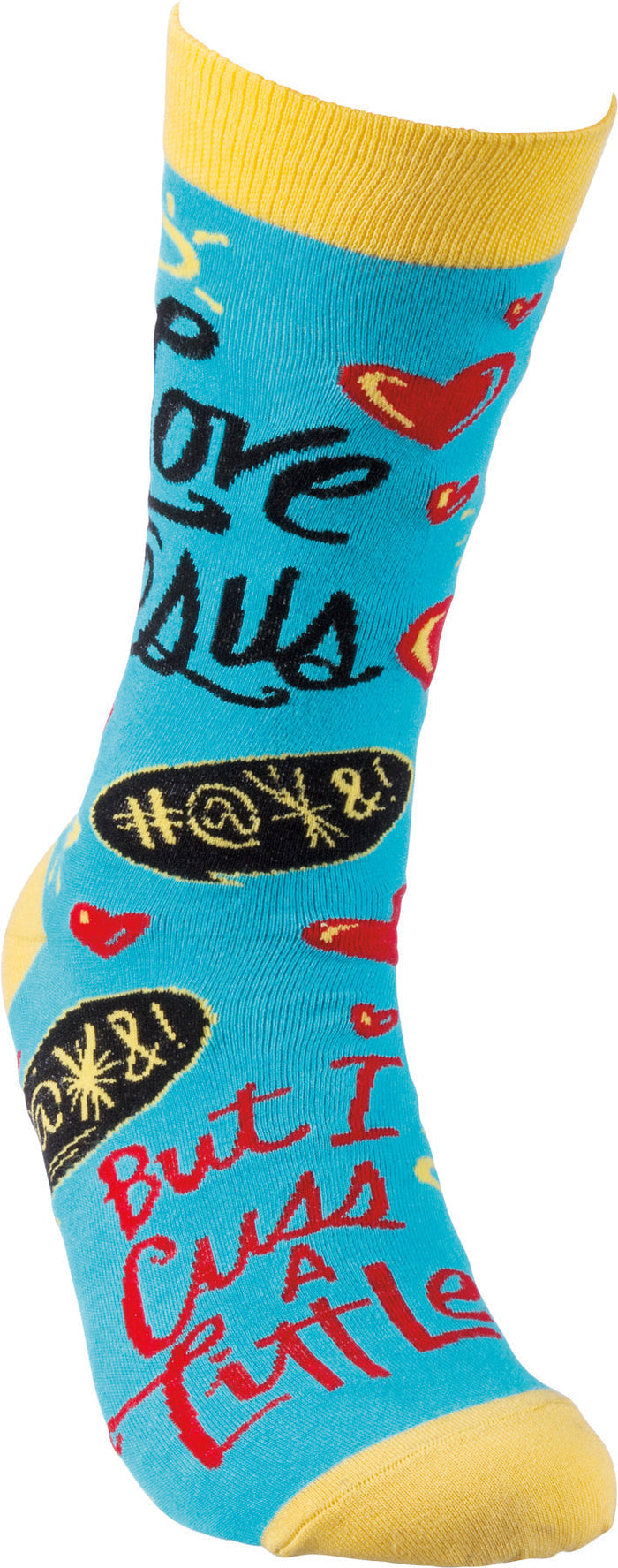 I Love Jesus But I Cuss A Little - Premium Socks from Primitives by Kathy - Just $10.95! Shop now at Pat's Monograms