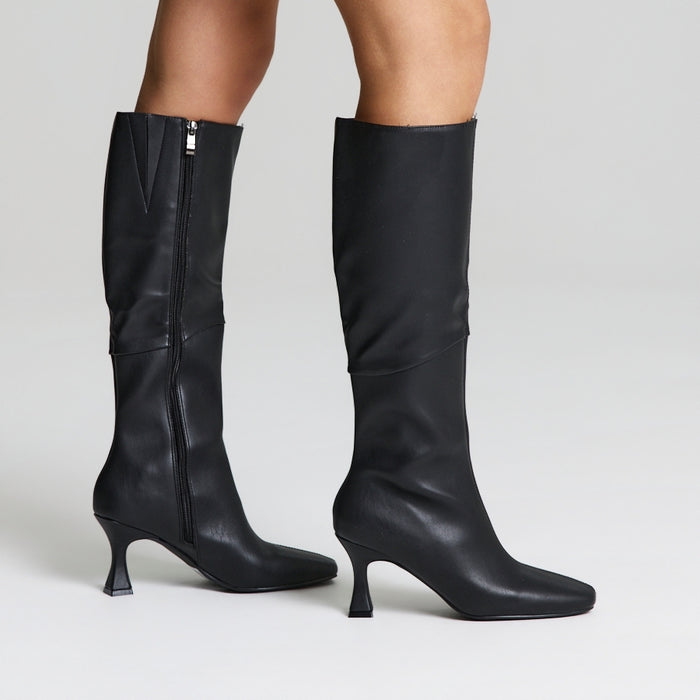 Imogen Knee High Boots - Black