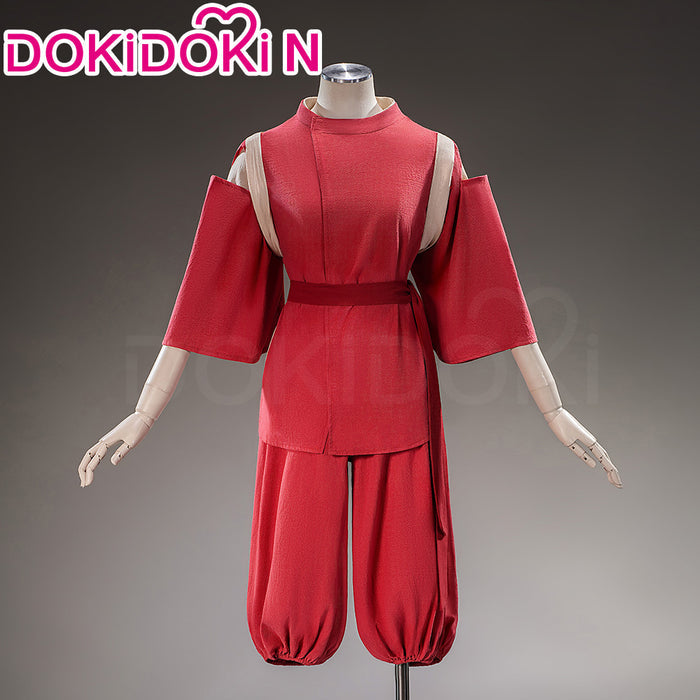 【In Stock】【Size S-2XL】DokiDoki-N Movie Anime Cosplay Costume Pink Outfit Tasuki-bound Kimono Halloween