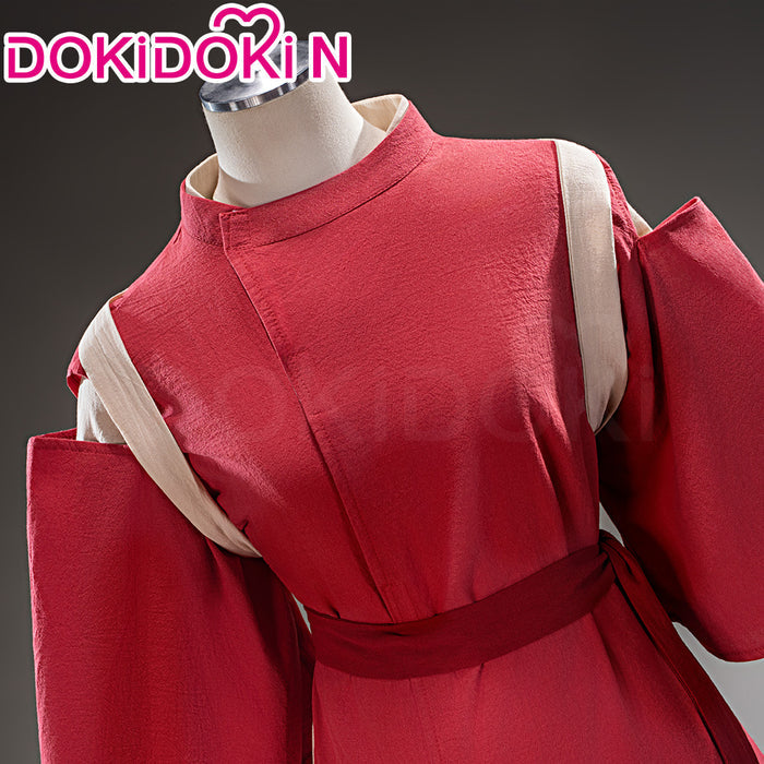 【In Stock】【Size S-2XL】DokiDoki-N Movie Anime Cosplay Costume Pink Outfit Tasuki-bound Kimono Halloween