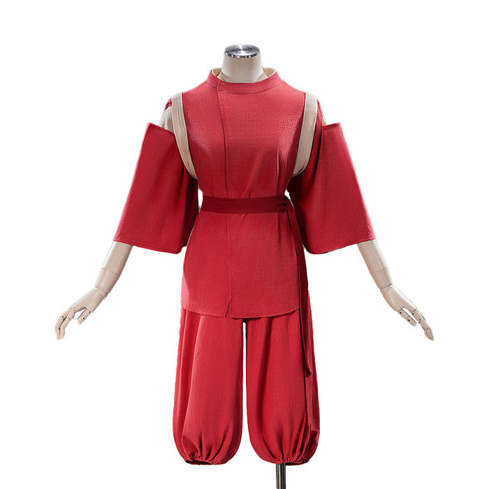 【In Stock】【Size S-2XL】DokiDoki-N Movie Anime Cosplay Costume Pink Outfit Tasuki-bound Kimono Halloween