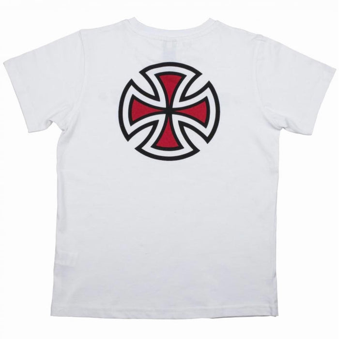 Independent Bar Cross Youth T-Shirt White