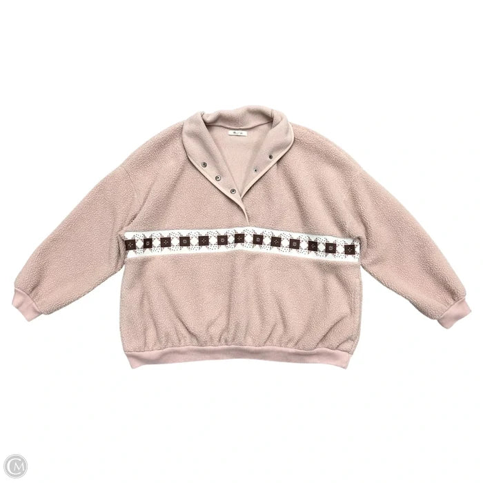 Jacket Fleece By Madewell In Pink, Size: M
