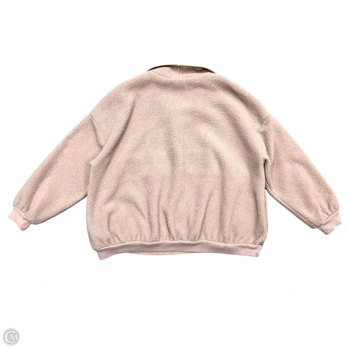 Jacket Fleece By Madewell In Pink, Size: M