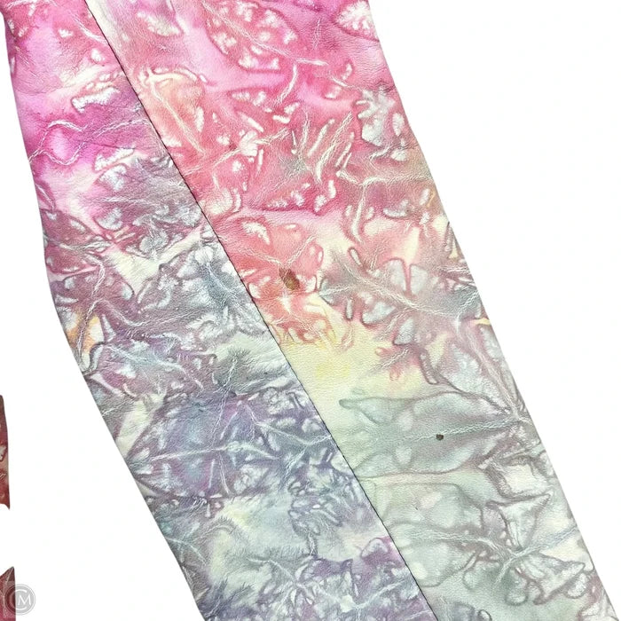 Jacket Leather By House Of Holland In Rainbow Print, Size: S