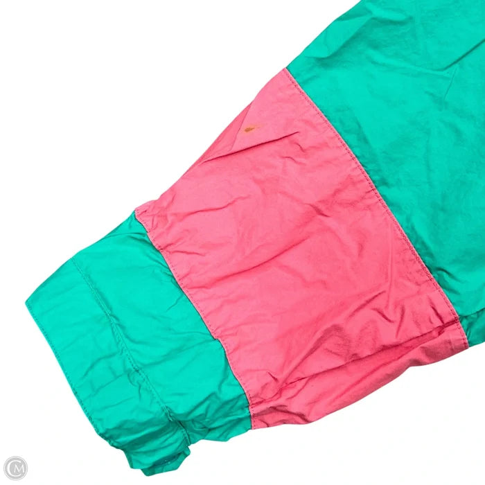 Jacket Windbreaker By Polo Ralph Lauren In Blue & Pink, Size: M