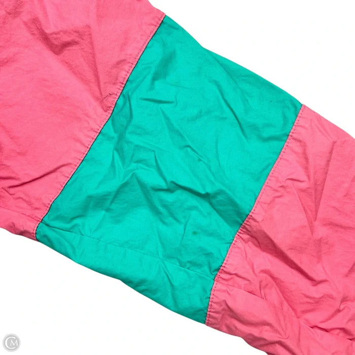 Jacket Windbreaker By Polo Ralph Lauren In Blue & Pink, Size: M