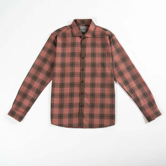 Jacquard - Buffalo Check with Small Dobby Star and Large Star Woven