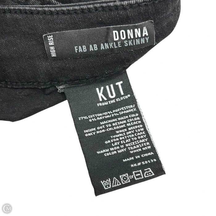 Jeans Skinny By Kut In Black Denim, Size: 22