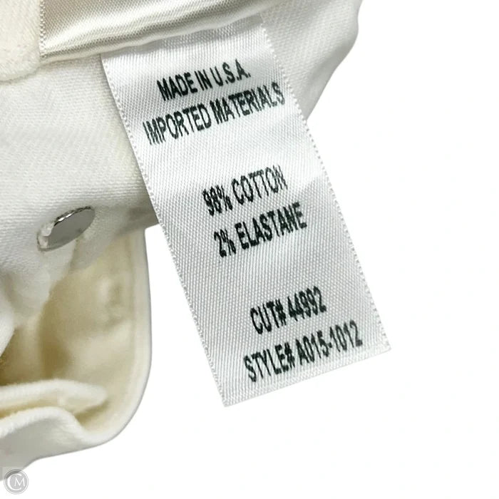 Jeans Straight By Agolde In White Denim, Size: 2