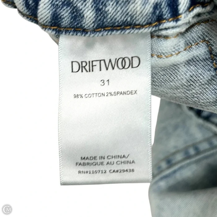 Jeans Straight By Driftwood In Blue Denim, Size: 12