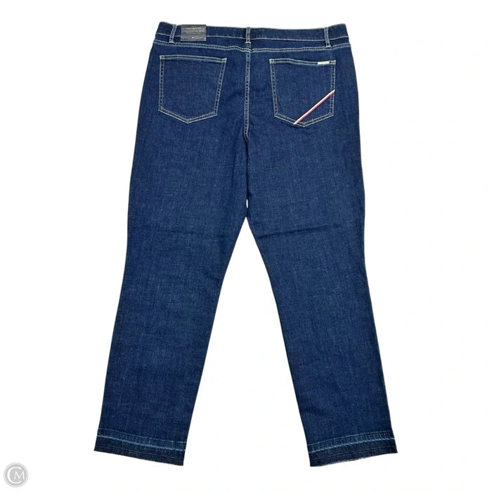 Jeans Straight By Tommy Hilfiger In Blue Denim, Size: 18