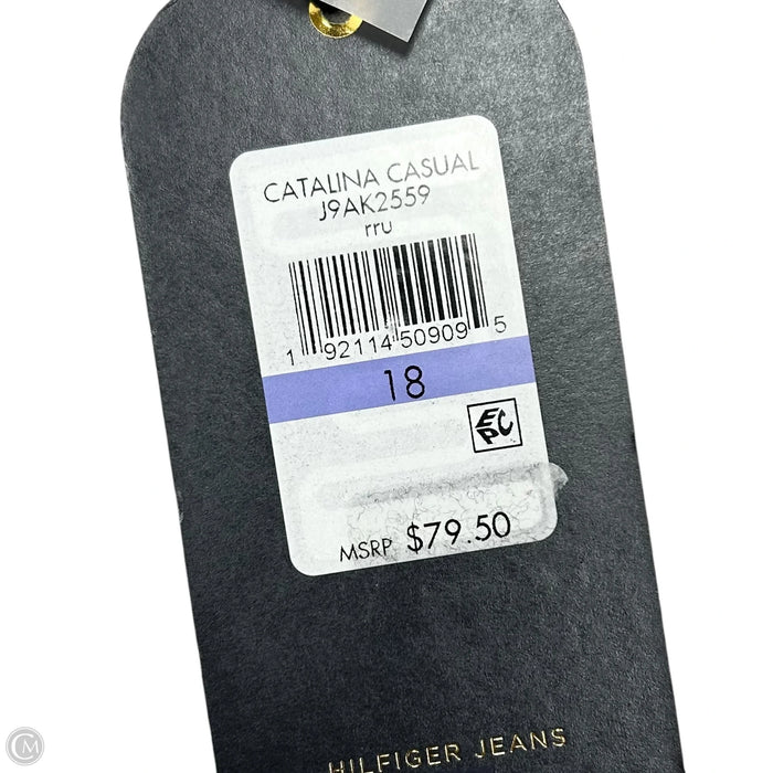 Jeans Straight By Tommy Hilfiger In Blue Denim, Size: 18