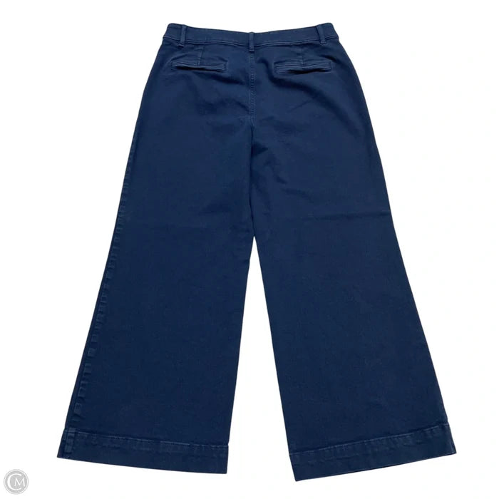 Jeans Wide Leg By Loft In Navy, Size: 12p