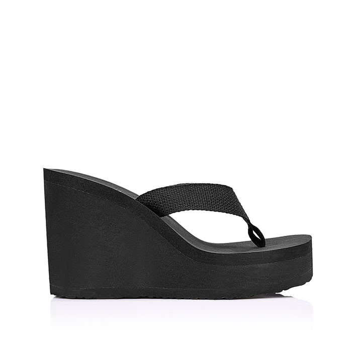 Joey Platform Wedges - Black