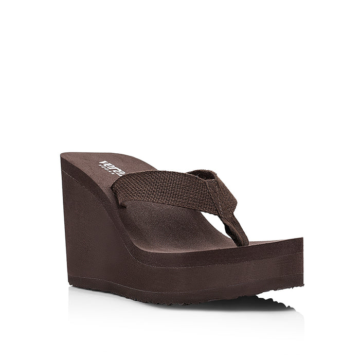 Joey Platform Wedges - Chocolate Brown