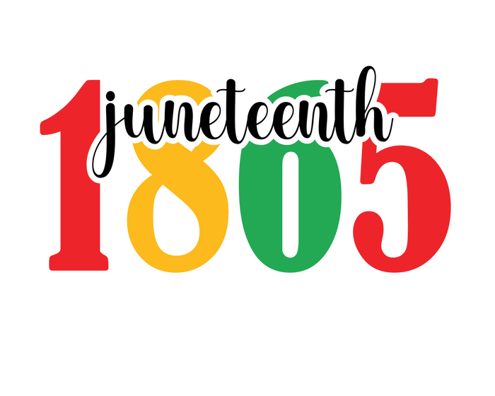 Juneteenth Embroidery Design & 10 ss Rhinestone bling Template