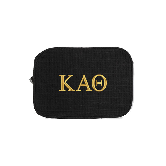 Kappa Alpha Theta Waffle Weave Cosmetic Bag