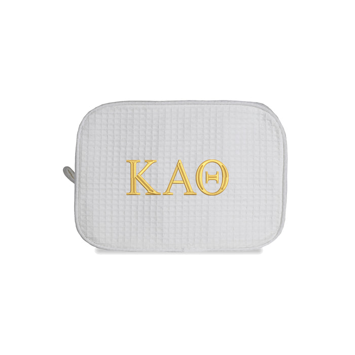 Kappa Alpha Theta Waffle Weave Cosmetic Bag