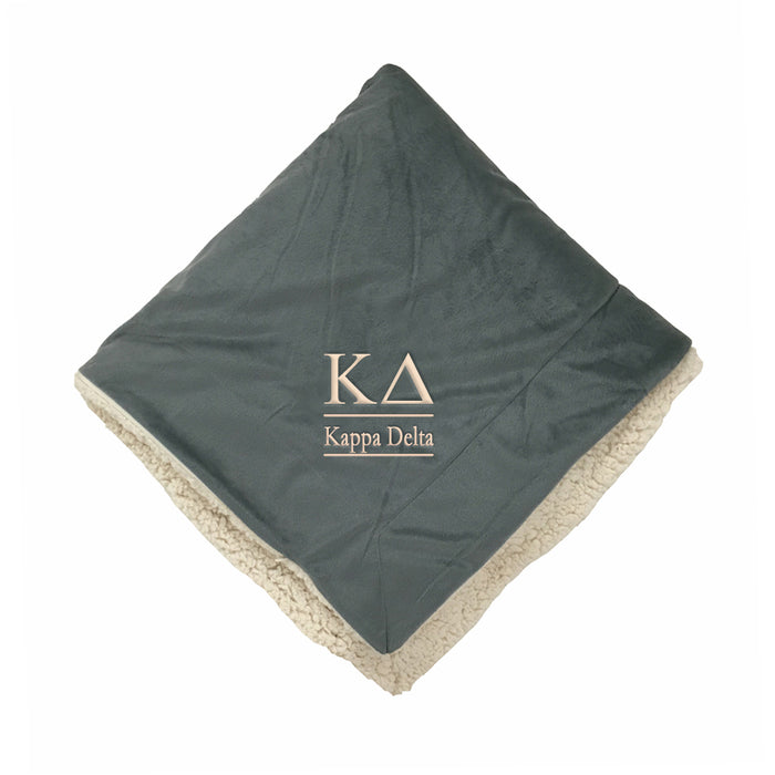 Kappa Delta Sherpa Throw Blanket