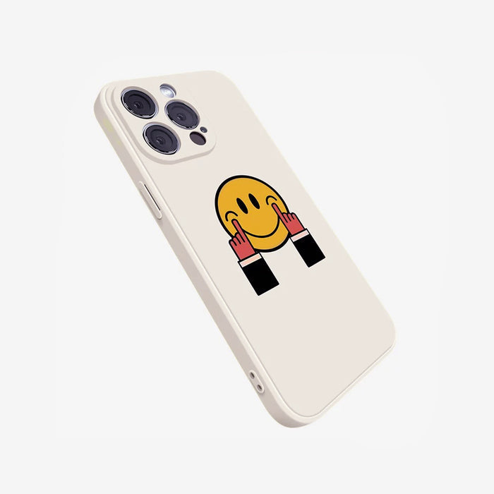 Motivational aesthetic Keep Smiling Case. Friendly design focused on spreading good vibes daily.