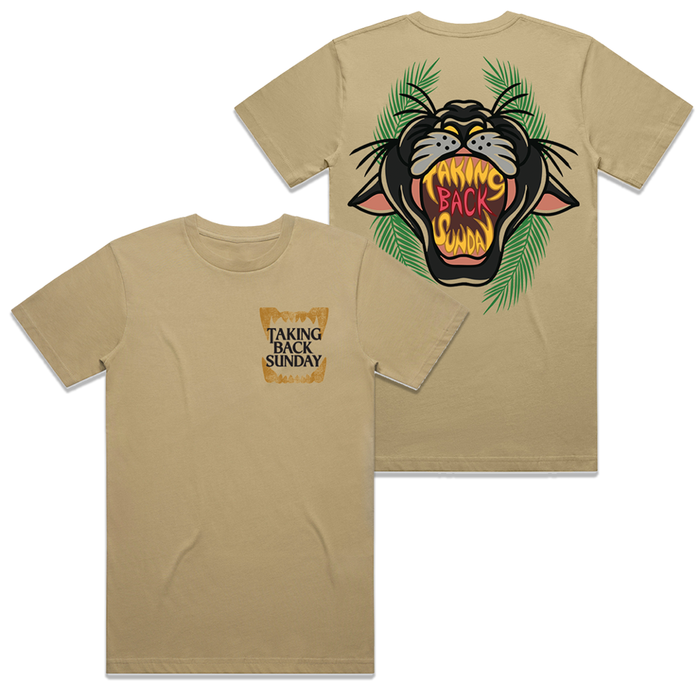 Khaki ’Teeth Panther’ T-Shirt