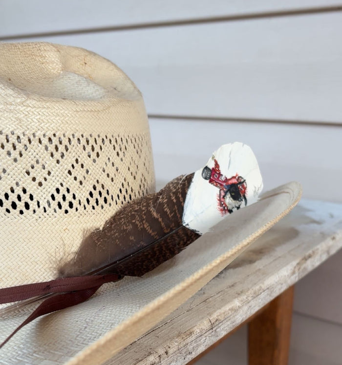 Kid's - Mutton Bustin' - Painted Turkey Feather