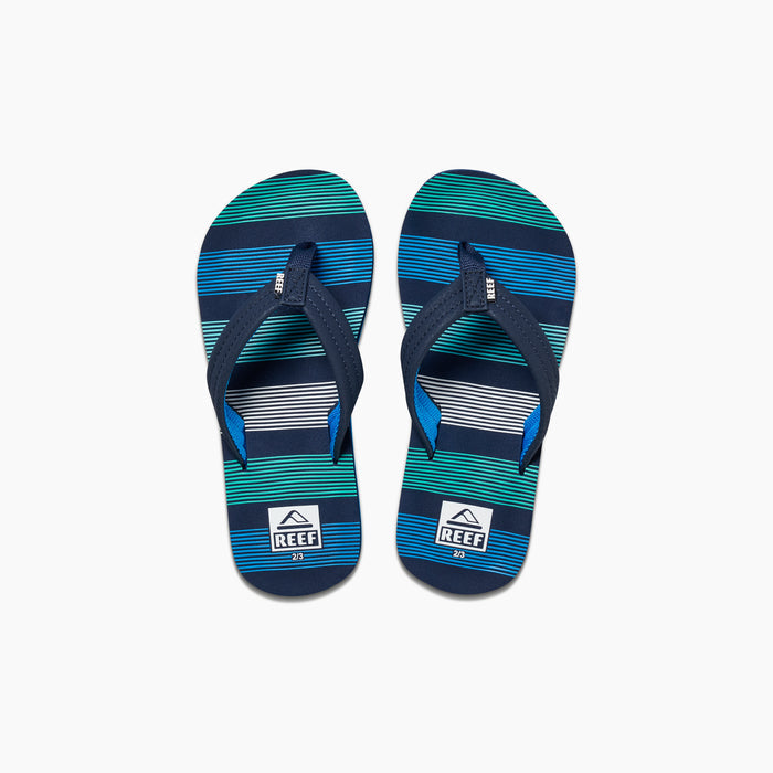 Kids Ahi - Deep Sea Stripes - Top View