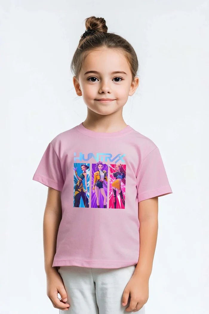 Kids Cute K-Pop Anime Graphic T- Shirt