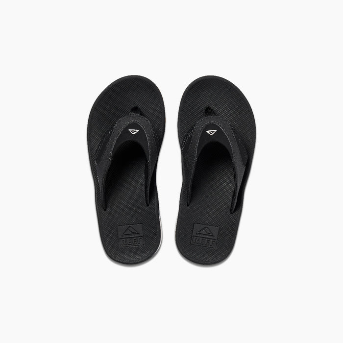 Kids Fanning - Black/Silver - Top View