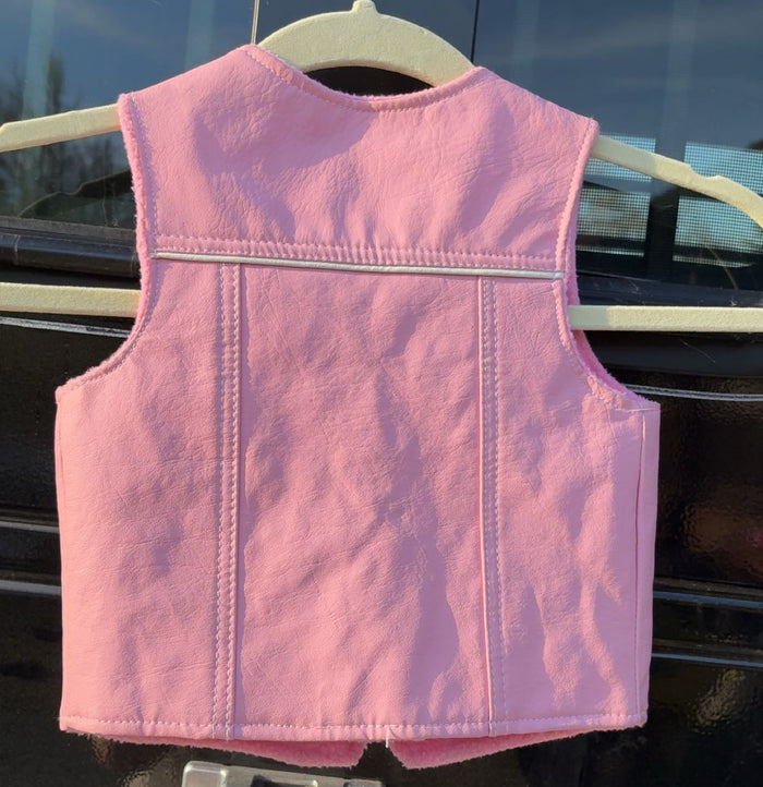 Kids Pink Rodeo Vest - Size 2