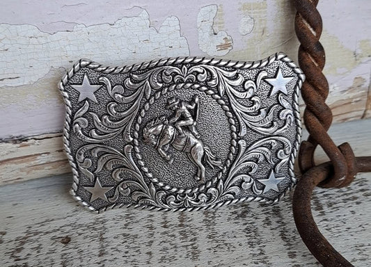 Kids Small Saddle Bronc Silver Buckle