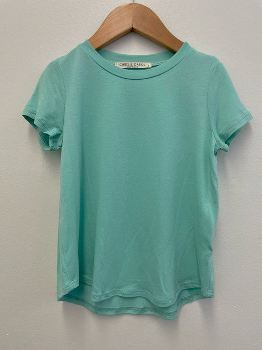 Kids Soft Short Sleeve Tee - Sea Foam T-Shirt Chris and Carol- Tilden Co.