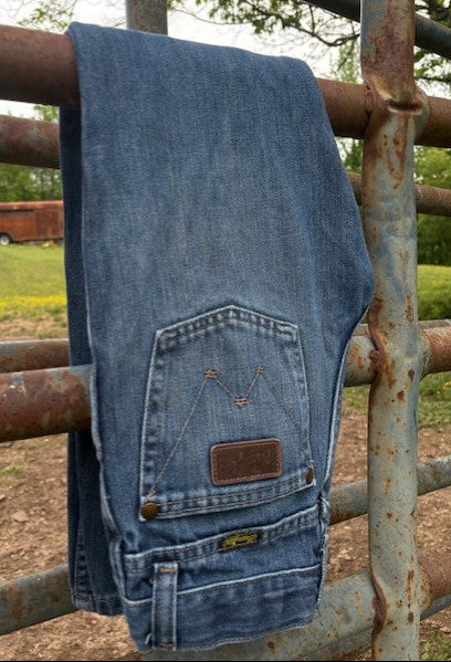 Kids Wrangler Boot Cut Denim Jeans - 12 Slim - Light Wash