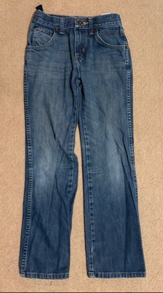 Kids Wrangler Boot Cut Denim Jeans - 12 Slim - Light Wash