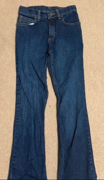Kid's Wrangler Denim Jeans - 12 Slim - Dark Wash