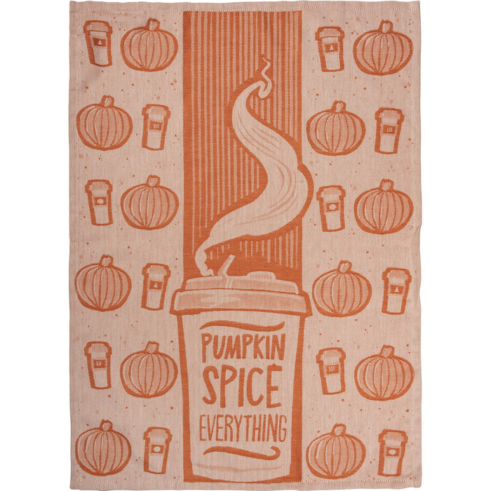 Kitchen Towel - Pumpkin Spice Everything - Premium Kitchen Towel from Primitives by Kathy - Just $8.95! Shop now at Pat's Monograms