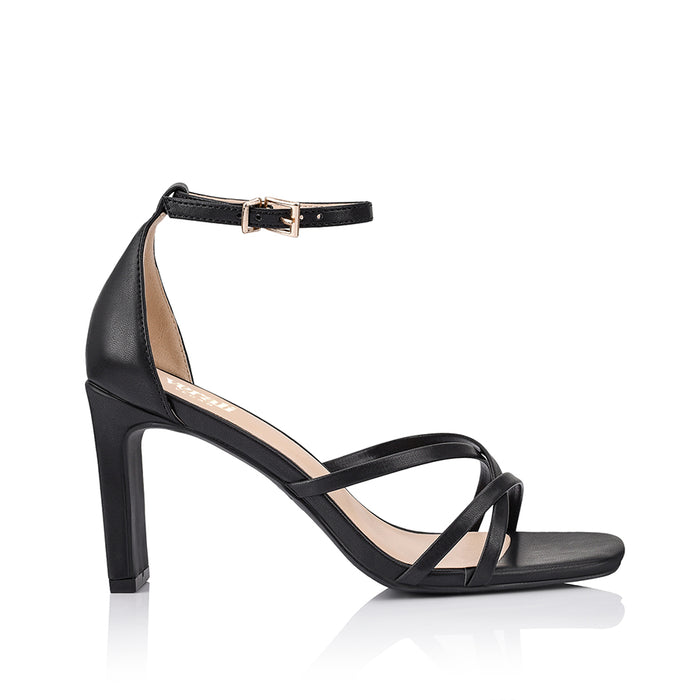 Kitty Block Heel Sandals - Black
