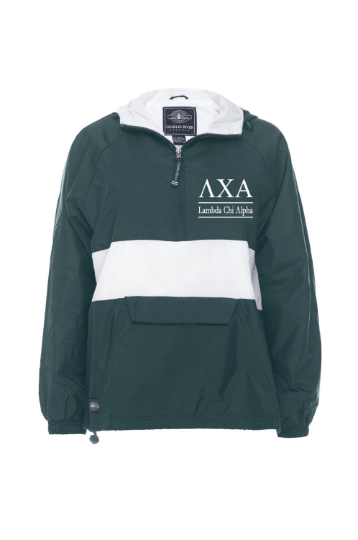 Lambda Chi Alpha Rugby Striped Lined Windbreaker