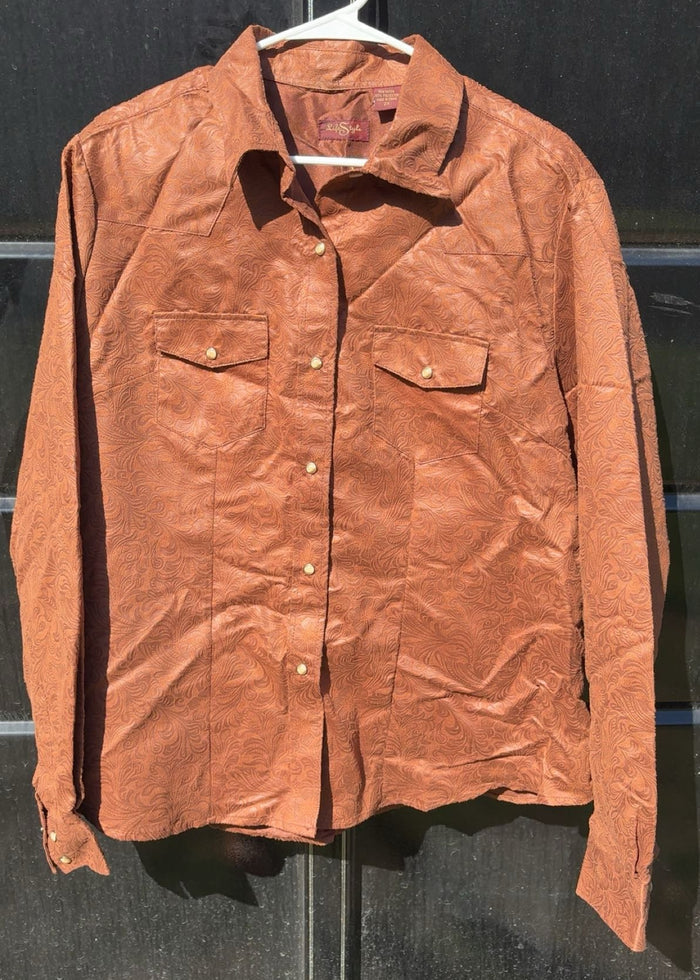 Life Style Faux Tooled Leather Jacket