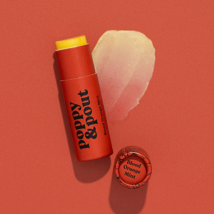 Lip Balm, Blood Orange Mint Lip Balm Poppy & Pout- Tilden Co.