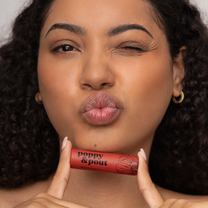 Lip Balm, Blood Orange Mint Lip Balm Poppy & Pout- Tilden Co.